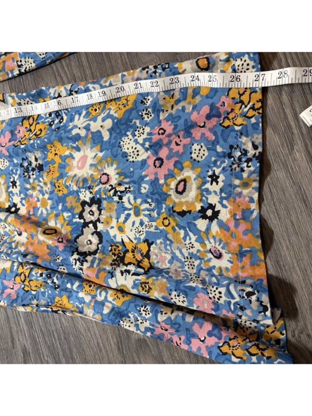 Natural Life Bailey Jumpsuit Floral XL Blue Pink Wide Leg Bohemian Pockets NEW - Picture 12 of 16